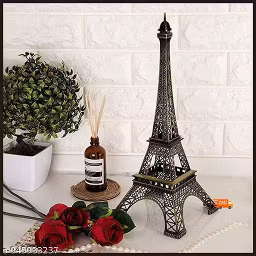 Premium Eiffel Tower Metal Showpiece for Home Decor | Table Decor Statue | Living Room Bedroom Office Decoration