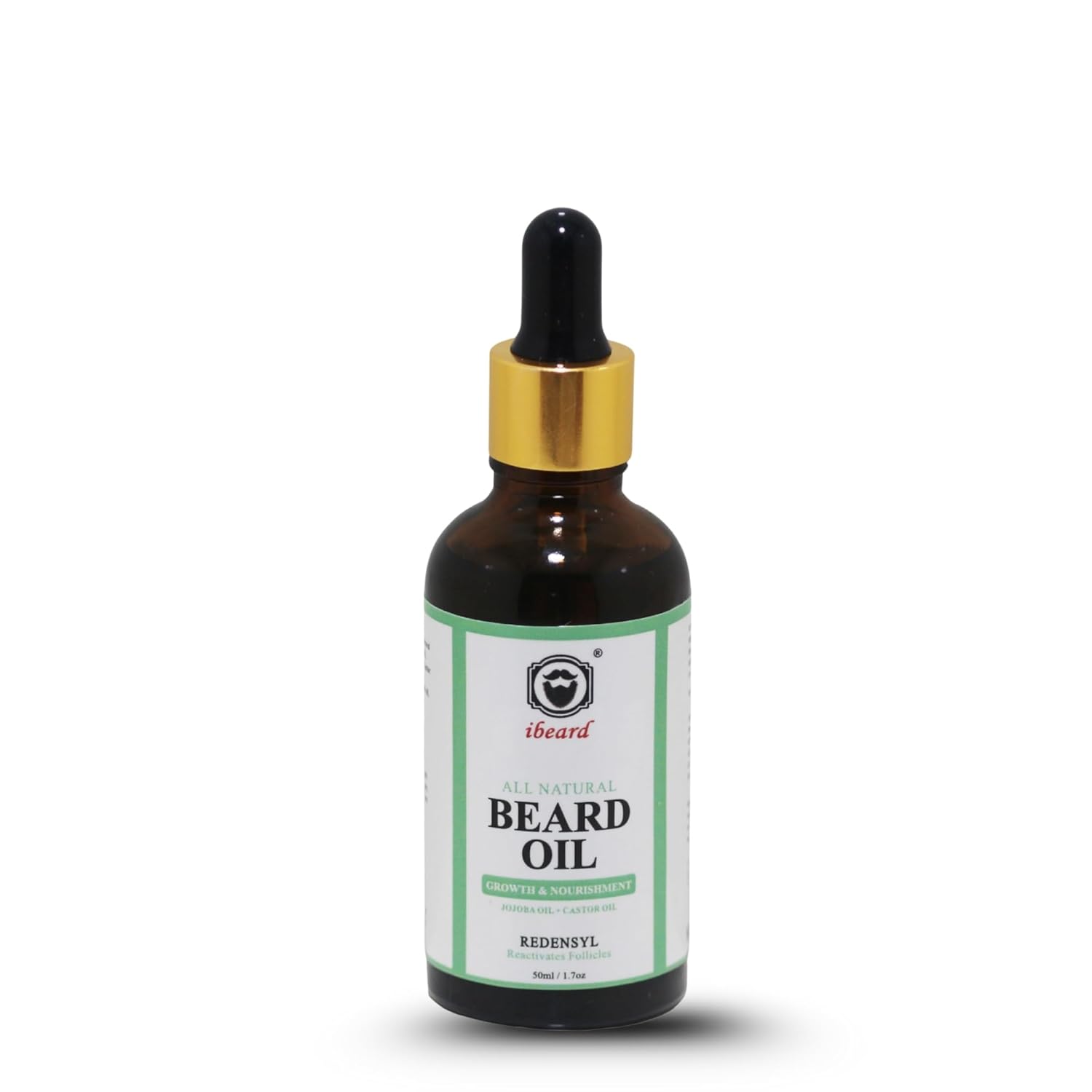 All Natural Beard Oil For Growth | Nourishes Strength |Anti-Dandruff Redensyl, Biotin, and Saw Palmetto