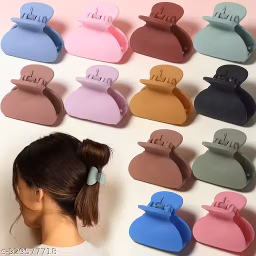 Freebies 3 Piece Small Women's Hair Clips – Medium Hair Clips for Women and Girls, 1.18 Inch Octopus Hair Clips for Women Fine Hair