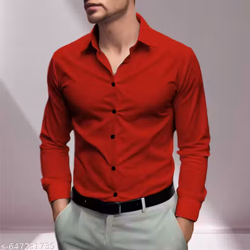Solid Plain Shirts for Men