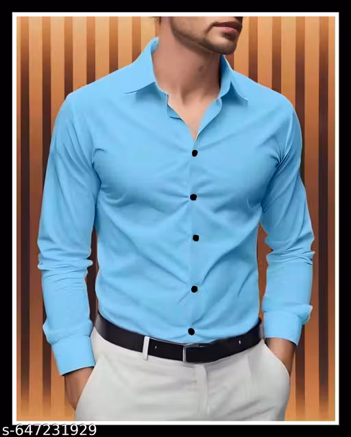 Trendy Casual Solid Shirt For Men