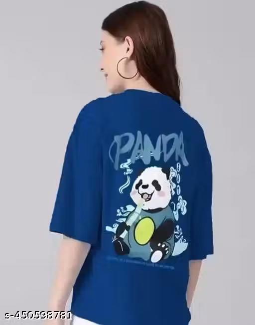 Looking BEAUTIFULL and fashinable ,FEATOUS COTTON oversizede T-SHIRT FOR Women and girls.