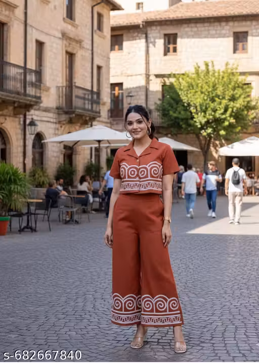 Stylish Co-ord Set for Women – Trendy Summer Travel Outfit | Pajama Set For Women & Girl for Beach & Holiday Look