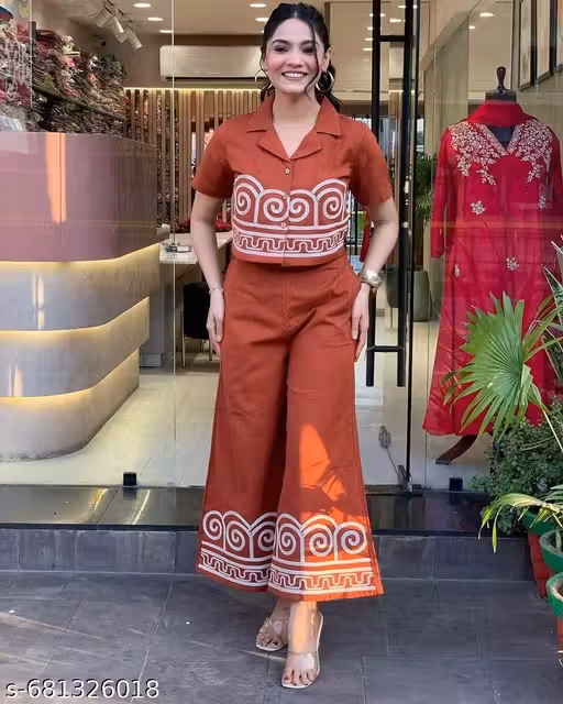 SALE SALE SALE!!!Summer Co-ord Set in Premium Cotton with Chic Embroidery