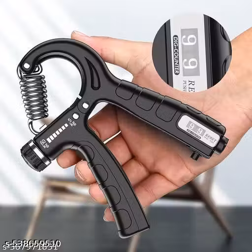Adjustable Counter Hand Gripper (5-60kg) Spring Hand Exerciser | Finger Exerciser| Hand Grip Strengthener