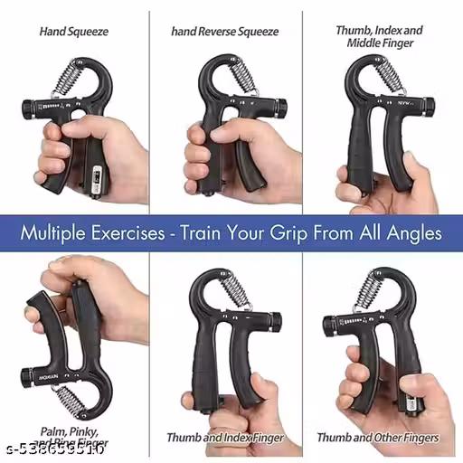 Exercise Tool Hand Gripper - Hand Gripper 60 kg with Counter | Forearm Exercise Equipment Adjustable | Handgripper Forearm Grip for Men Gym (Adjustable Counter)