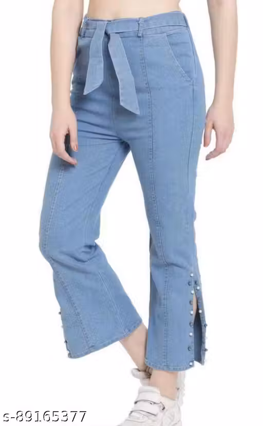 Trendy Denim Plazzo Jeans/Women Palazzo