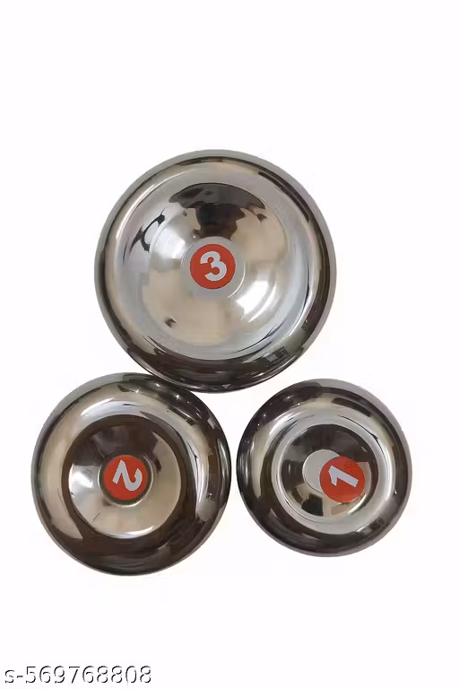 Stainless steel 3 pcs bowl set in heavy quality