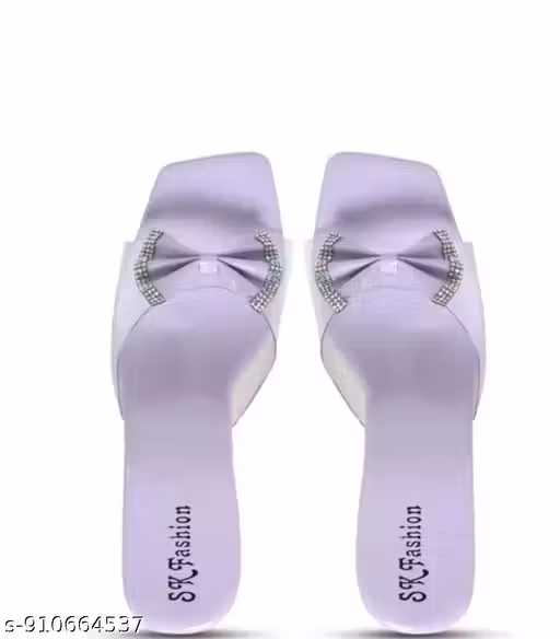 Woman transperant heels