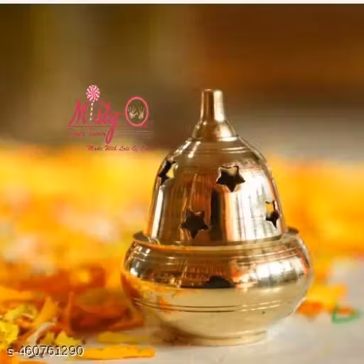 Misty Twenty Twenty Elegant Brass Apple Diya for Puja and Home Décor Pack of 1