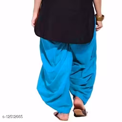 Cotoncroton Stylish Pure Cotton traditional Semi Patiala Salwar