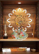 My God Gift Khatu Shyam Baba Blue Dress | Traditional Idol Shringar Poshak II Blue SIZE = 4 Inches (10.16 Centimeter)