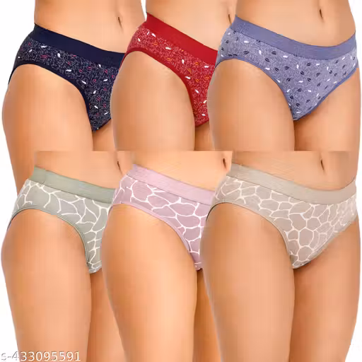 Panties /Pure Cotton Panty /Brief For Women Pack of 6