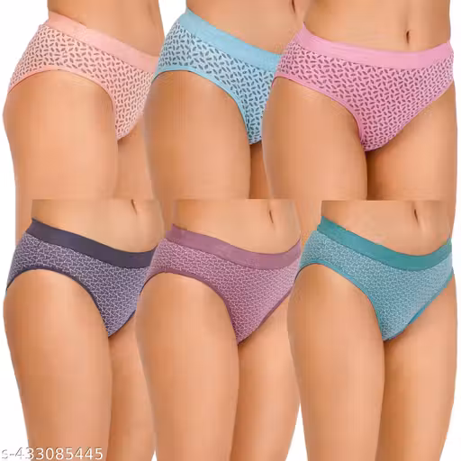 Panties /Pure Cotton Panty /Brief For Women Pack of 6