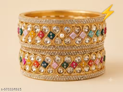 Meenakari Bangles Set of 6 | Traditional Designer Bangles for Women & Girls