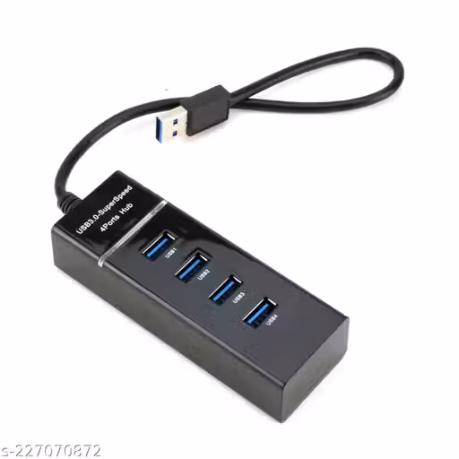 4 Port USB 3.0 Hub with Micro USB and USB C Cables