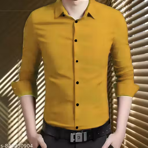 Trendy Casual Solid Shirt For Men
