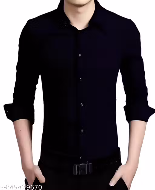 Trendy Casual Solid Shirt For Men