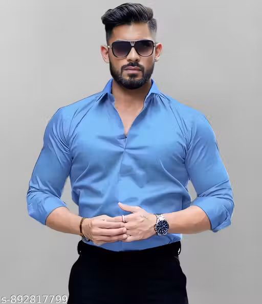 Trendy Casual Solid Shirt For Men