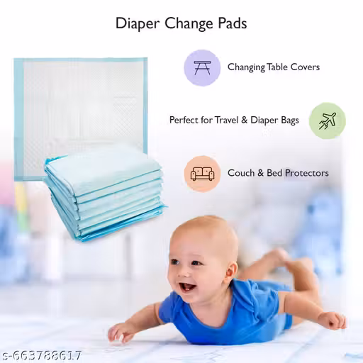 SIDHMART- Bed Pads Disposable Adult, Heavy Duty Chux Pads, 60X90 CM, 10 Count, Chucks Underpads Extra Large, Disposable Bed Pads for Incontinence, Pee Pads (L - ( 60 X90))