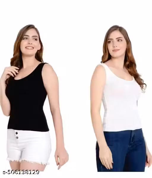 Trendy Women’s Cotton Innerwear Camisole, Pack of 2