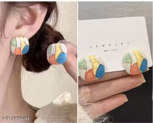 ST-E-937 COLOR MARBEL EARRING