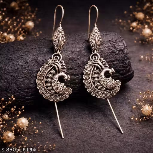 EP.102 BRASS SILVER EARRING