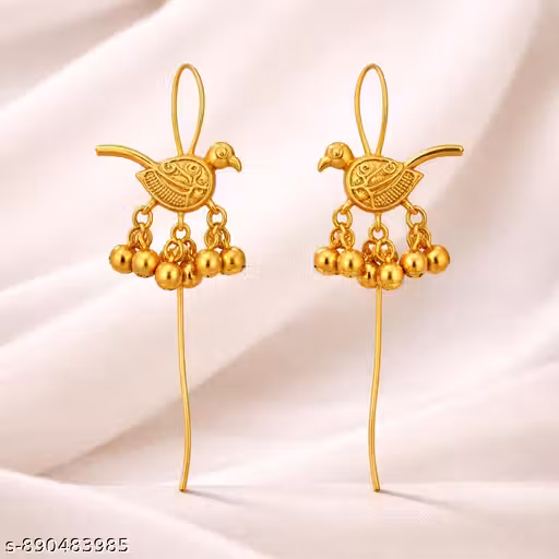 RUTVI GOLD BIRD EARRING