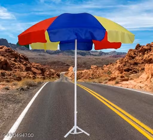 Multicolor outdoor Umbrella with Heavy Duty Pole. and stand. trendy product outdoor umbrella garden umbrella. viral product with stand