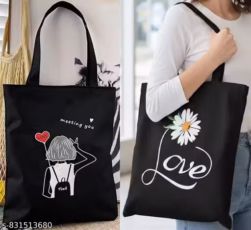 Trendy Canvas Tote Bag for Women & Girls | Eco Friendly Tote | Spacious Laptop, Travel & Daily Use Shoulder Bag with Zipper & Multi Pocket | Stylish Work, College & Shopping Handba
