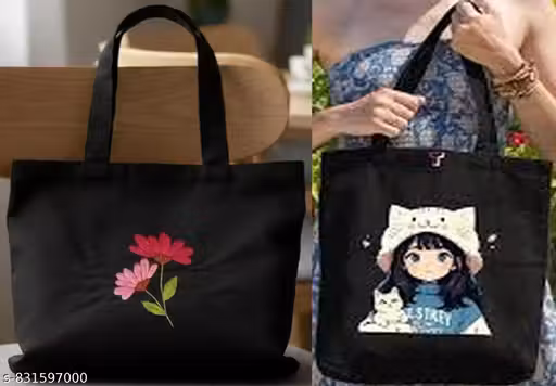Trendy Canvas Tote Bag for Women & Girls | Eco Friendly Tote | Spacious Laptop, Travel & Daily Use Shoulder Bag with Zipper & Multi Pocket | Stylish Work, College & Shopping Handba