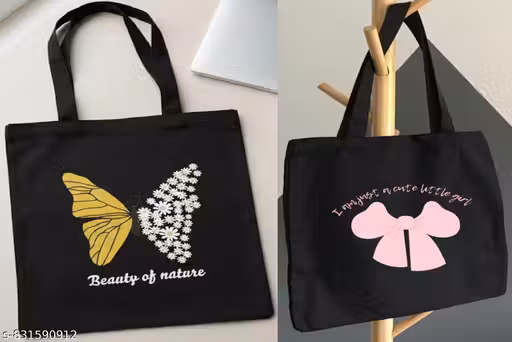 Trendy Canvas Tote Bag for Women & Girls | Eco Friendly Tote | Spacious Laptop, Travel & Daily Use Shoulder Bag with Zipper & Multi Pocket | Stylish Work, College & Shopping Handba