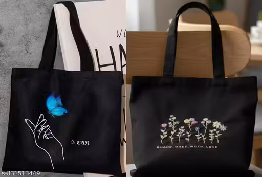 Trendy Canvas Tote Bag for Women & Girls | Eco Friendly Tote | Spacious Laptop, Travel & Daily Use Shoulder Bag with Zipper & Multi Pocket | Stylish Work, College & Shopping Handba