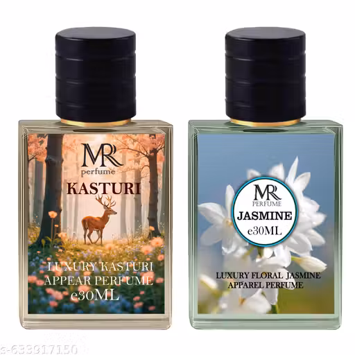 Mr Perfume Kasturi & Jasmine 30ml Each Luxury Spray Perfume For Man & Women