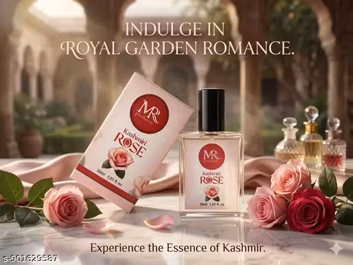 Rose Perfume 30 ml | Long Lasting Floral Fragrance for Men & Women | Pocket Size Travel Friendly Perfume