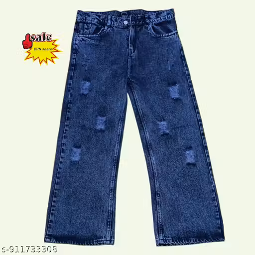 High-Waisted Distressed Wide-Leg Jeans - Vintage Acid Wash Denim