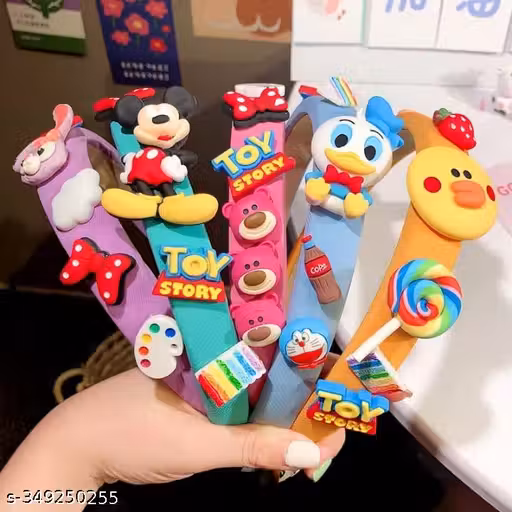 Cute Children Baby Headwear Cartoon Birthday Party Hairbands For Girls & Kids Pack of 1