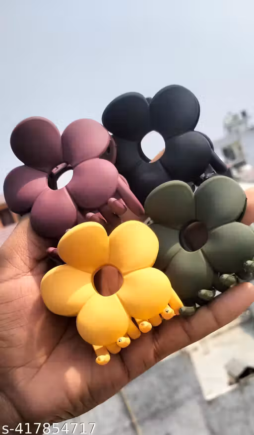 PACK OF 3 Exquisite simple frosted texture hair claw clip cute girl hair clip can be customized plastic hair claw