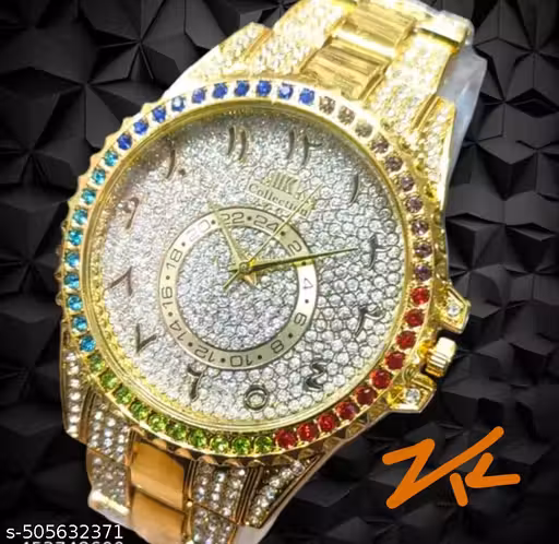 ZT RICH LOOK YUSHAHID SILVER GOLD WATCH