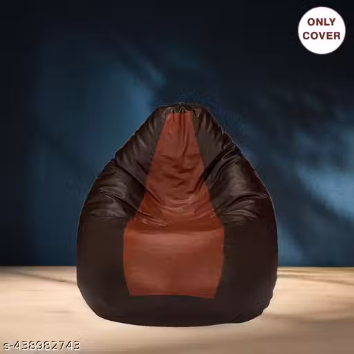 Light & Dark Brown Bean Bag Cover - Beanless Design