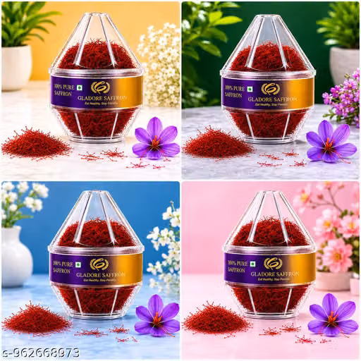 1g+3gram combo Gladore Saffron Premium Quality Gold