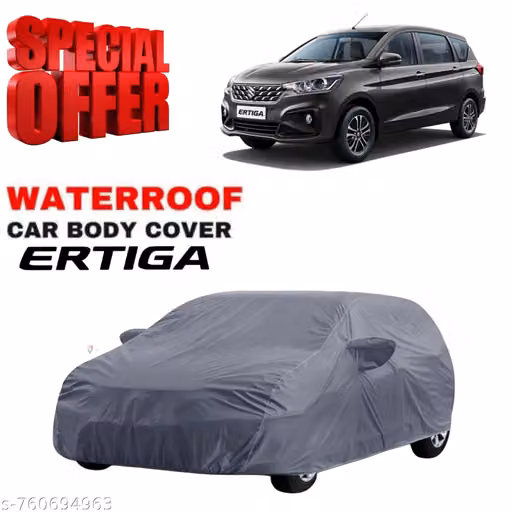 Car Body Cover for maruti Suzuki Ertiga All Model & Years (2015-2024) 100% Waterproof with Mirror Pockets, Triple Stitched Dustproof Heat Resistant UV Protection (Military//Camouflage)