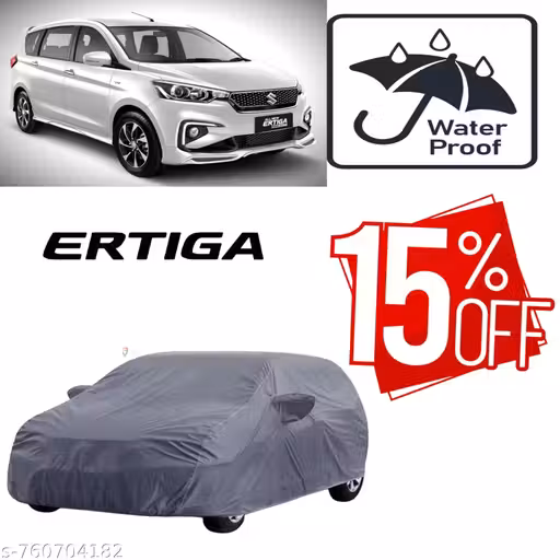 Car Body Cover for maruti Suzuki Ertiga All Model & Years (2015-2024) 100% Waterproof with Mirror Pockets, Triple Stitched Dustproof Heat Resistant UV Protection (Military//Camouflage)