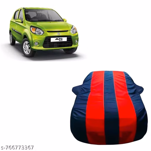 Car Cover For Maruti Suzuki Alto, Alto 800, Alto 800 CNG LX, Alto 800 VXI Plus Petrol (With Mirror Pockets) (Black, Red, For 2010,-2026 Models)