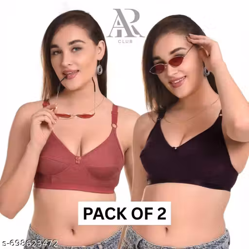Special Plus Size Non Padded Big Cup Full Coverage Everyday Bra (Pack Of 2)