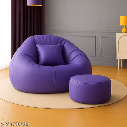 XIEANS BAEN BAG COVER 4XL PARPUL BEANBAG COVER only beanbag without beans
