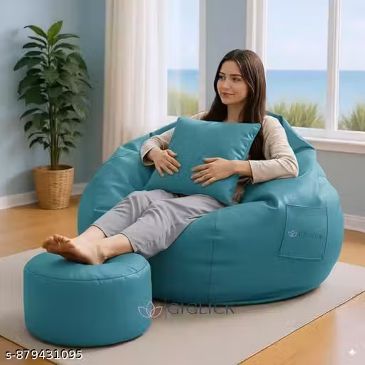 XIEANS 4xl bean bag cover TEAL (only cover without beans )