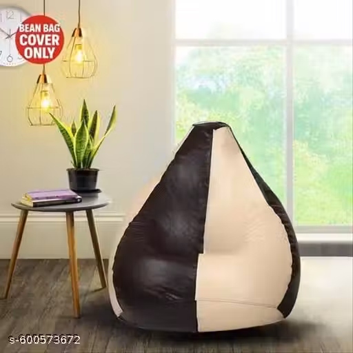 XXXL CREAM BROWN BEAN BAG COVER