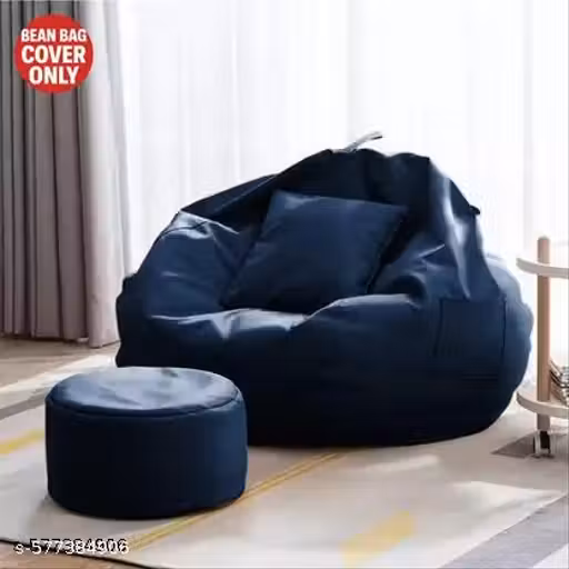 XIEANS 4XL BEAN BAG COVER NAVY BULE