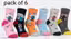 Premium Kids Cartoon Printed Cotton Socks Combo - Pack of 6 Pairs (Age 1-3 Years)